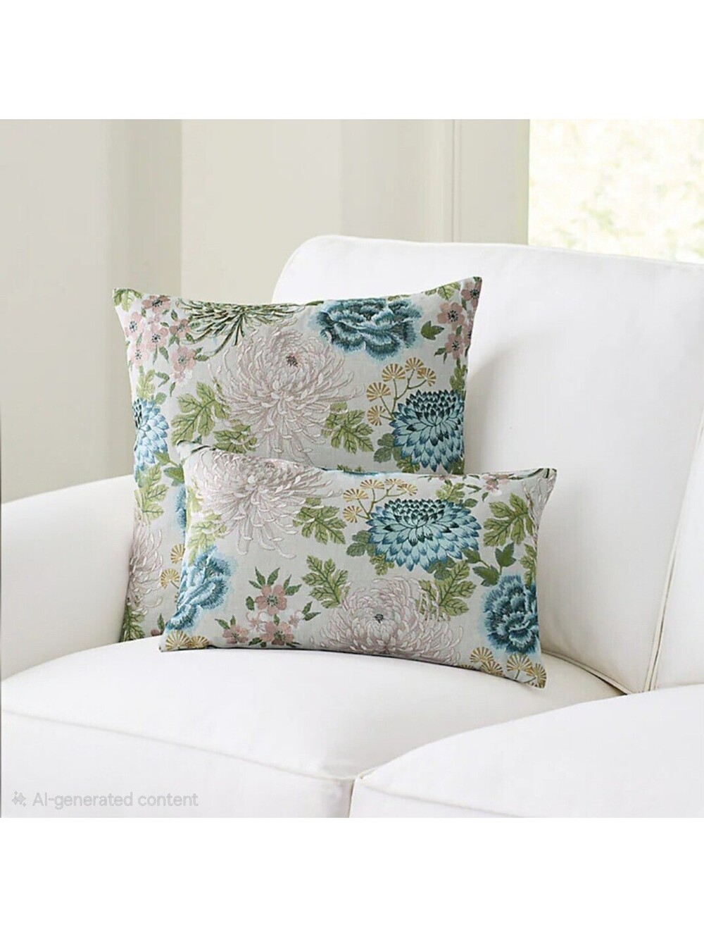 Ballard Designs  Gardner Embroidered Pillow Shams Set Of 2 Pre-owned Exelent